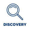 Magnifying glass icon representing Discovery