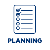 Checklist icon representing Planning
