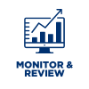 Projection graph with arrow representing Monitor and Review